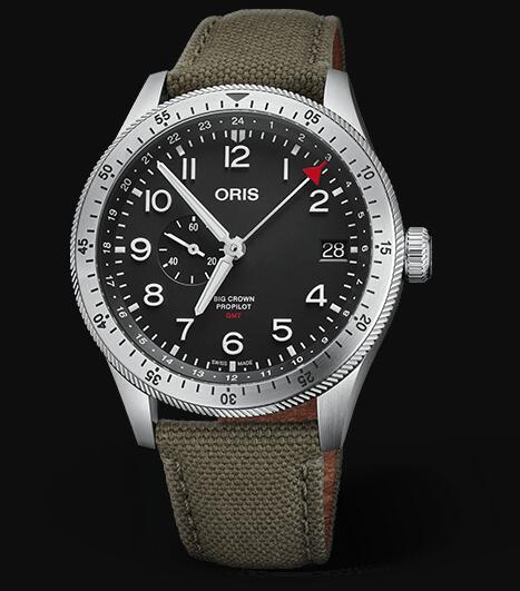Review Oris Aviation Big Crown Propilot TIMER GMT 44mm Replica Watch 01 748 7756 4064-07 3 22 02LC